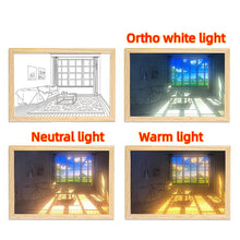 Load image into Gallery viewer, LED Decorative Light Painting Bedside Picture Style Creative Modern Simulate Sunshine Drawing Night Light Gift