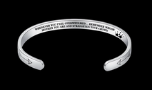 Load image into Gallery viewer, Mantra Bracelet With Quotes Stainless Steel Cuff Inspirational Jewelry Graduation Gift