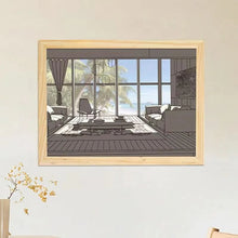 Load image into Gallery viewer, LED Decorative Light Painting Bedside Picture Style Creative Modern Simulate Sunshine Drawing Night Light Gift