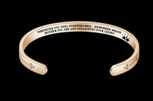 Load image into Gallery viewer, Mantra Bracelet With Quotes Stainless Steel Cuff Inspirational Jewelry Graduation Gift
