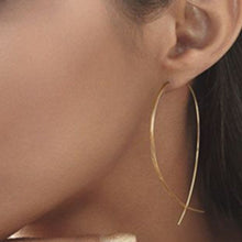 Load image into Gallery viewer, New Fashion Dangle Hanging Long Drop Earrings Ear Line For Women Simple Snake Chain Tassel Jewelry