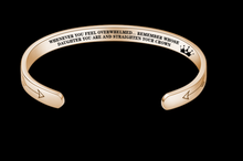 Load image into Gallery viewer, Mantra Bracelet With Quotes Stainless Steel Cuff Inspirational Jewelry Graduation Gift