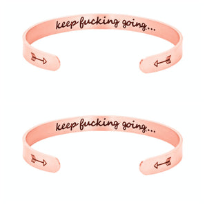 Mantra Bracelet With Quotes Stainless Steel Cuff Inspirational Jewelry Graduation Gift