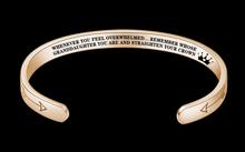 Load image into Gallery viewer, Mantra Bracelet With Quotes Stainless Steel Cuff Inspirational Jewelry Graduation Gift