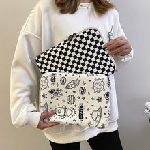 Load image into Gallery viewer, Checkerboard Storage Hand File Bag Notebook