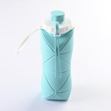 Load image into Gallery viewer, 600ml Folding Silicone Water Bottle Sports Water Bottle Outdoor Travel Portable Water Cup Running Riding Camping Hiking Kettle