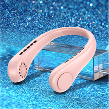 Load image into Gallery viewer, New Mini Neck Fan Portable Bladeless Hanging Neck Rechargeable Air Cooler Mini Summer Sports Fans