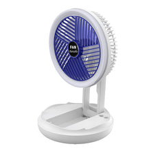 Load image into Gallery viewer, USB Charging Foldable Table Fan Wall Mounted Hanging Ceiling Fan With LED Light 4 Speed Adjustable For Home Room Air Cooler Fan