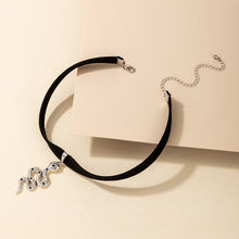 Load image into Gallery viewer, Snake Cobra Chokers Witchy Gothic Grunge Collar Velvet Necklace Dark Jewelry For Gift