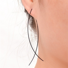 Load image into Gallery viewer, New Fashion Dangle Hanging Long Drop Earrings Ear Line For Women Simple Snake Chain Tassel Jewelry