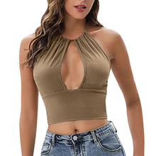 Load image into Gallery viewer, Camisole Halter Vest Women Summer Sexy Hollow Tops