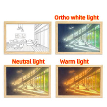 Load image into Gallery viewer, LED Decorative Light Painting Bedside Picture Style Creative Modern Simulate Sunshine Drawing Night Light Gift