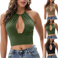 Load image into Gallery viewer, Camisole Halter Vest Women Summer Sexy Hollow Tops