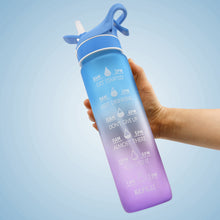 Load image into Gallery viewer, 1000ML Plastic Spray Water Bottle Scrub Bounce Cover Straw Space Cup Sports Water Bottle