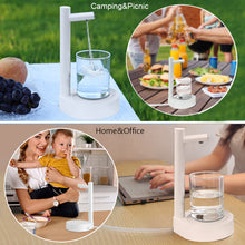 Load image into Gallery viewer, Desk Dispenser Electric Water Gallon Pump Automatic Water Bottle Pump Dispenser Rechargeable Water Pump Dispenser