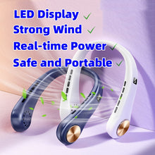 Load image into Gallery viewer, New Mini Neck Fan Portable Bladeless Hanging Neck Rechargeable Air Cooler Mini Summer Sports Fans