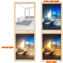 Load image into Gallery viewer, LED Decorative Light Painting Bedside Picture Style Creative Modern Simulate Sunshine Drawing Night Light Gift