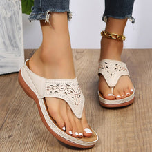 Load image into Gallery viewer, Clip Toe Wedge Sandals Women Summer Flip Flops Slippers Beach Shoes
