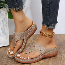 Load image into Gallery viewer, Clip Toe Wedge Sandals Women Summer Flip Flops Slippers Beach Shoes