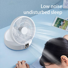 Load image into Gallery viewer, 2023 Remote Control Portable Rechargeable Ceiling Usb Electric Folding Fan Night Light Air Cooler Home-appliance Home