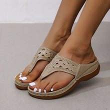 Load image into Gallery viewer, Clip Toe Wedge Sandals Women Summer Flip Flops Slippers Beach Shoes