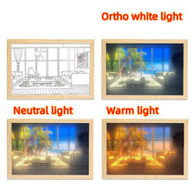 Load image into Gallery viewer, LED Decorative Light Painting Bedside Picture Style Creative Modern Simulate Sunshine Drawing Night Light Gift